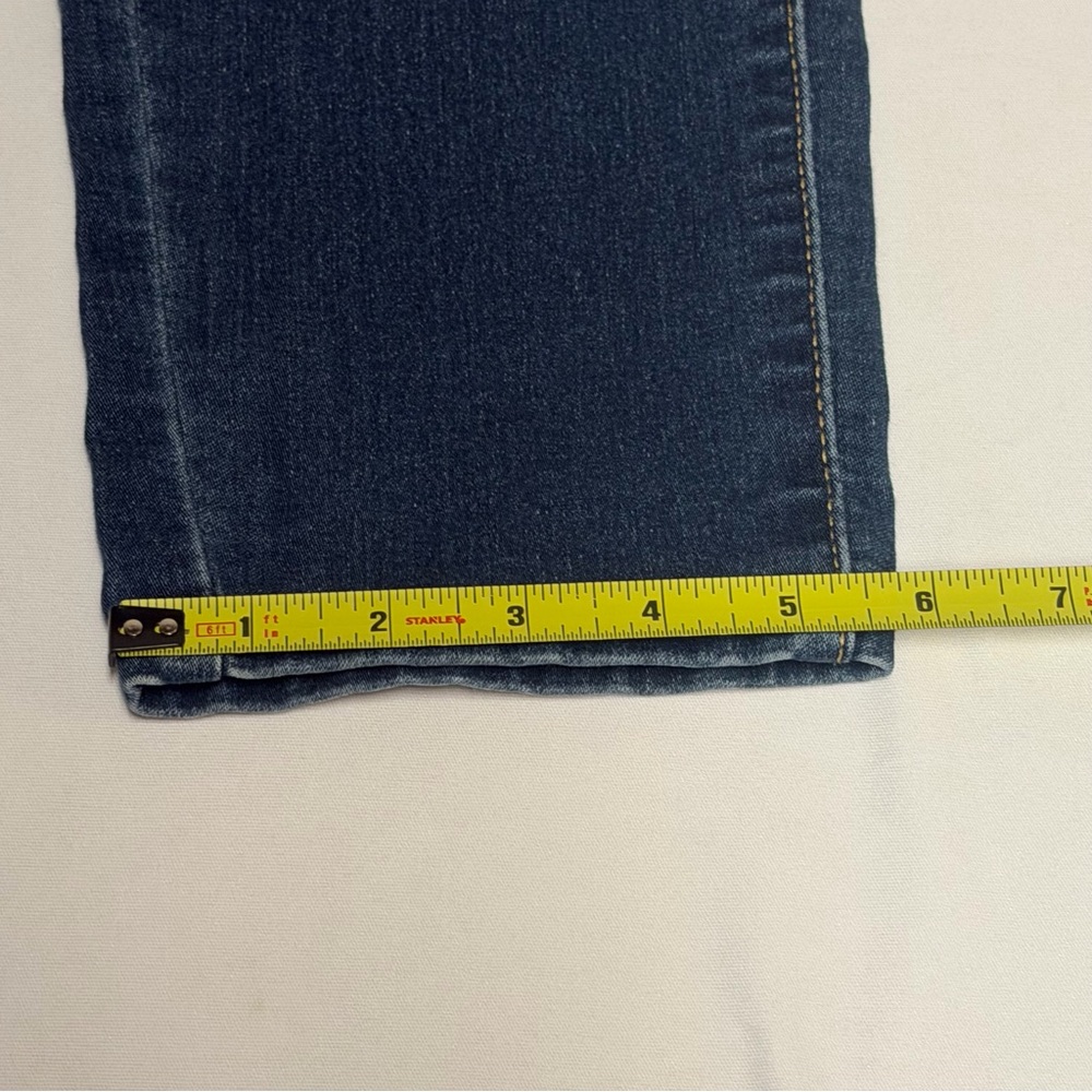 Levi’s Signature Gold Dark Blue Pull On-Skinny Jeans-Mid Rise-Shaping-Size 12L - Picture 12 of 14